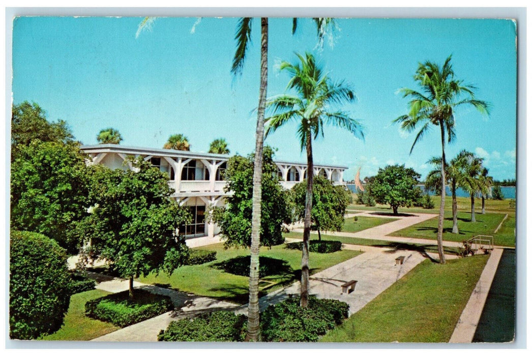 1969 Cloister Garden Our Lady of Florida North Palm Beach Florida FL Postcard