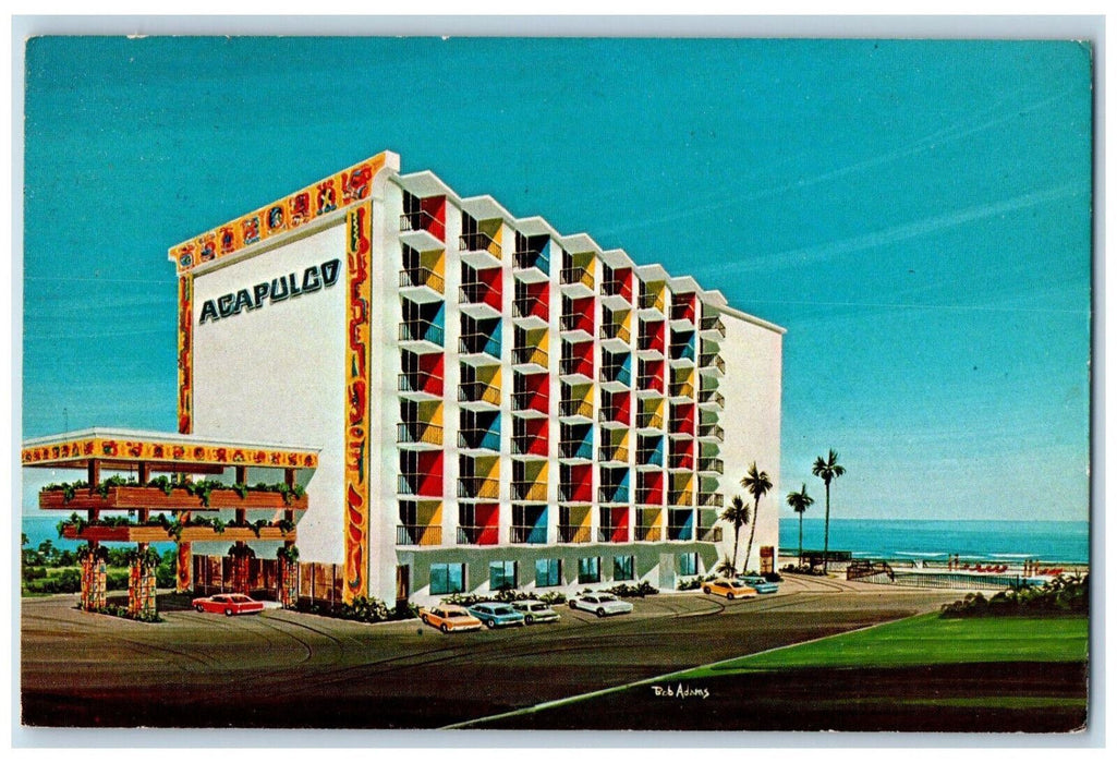 1985 Acapulco Inn La Hacienda Mexicana Daytona Beach Shores Florida FL Postcard