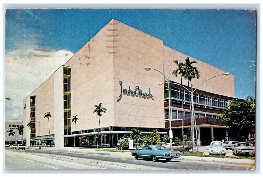 1970 Jordan Marsh Biscayne Blvd. at Venetian Causeway Florida FL Postcard