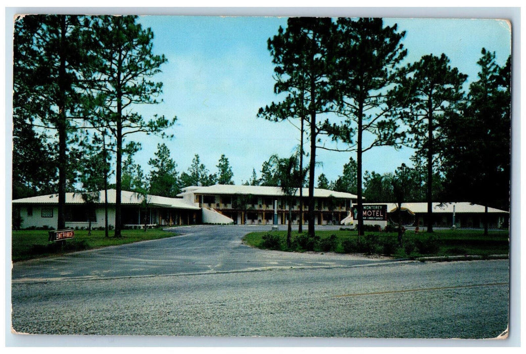 c1950's Monterey Motel "Florida's Finest" Silver Springs Florida FL Postcard