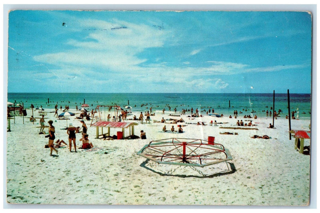 1969 Scene at Long Beach Resort Panama City Beach Florida FL Postcard