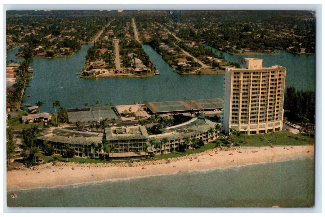 c1950's La Playa Beach & Racquet Inn Naples Florida FL Unposted Postcard