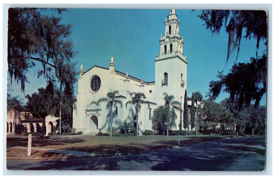 c1960's Knowles Memorial Chapel Rollins College Winter Park Florida FL Postcard