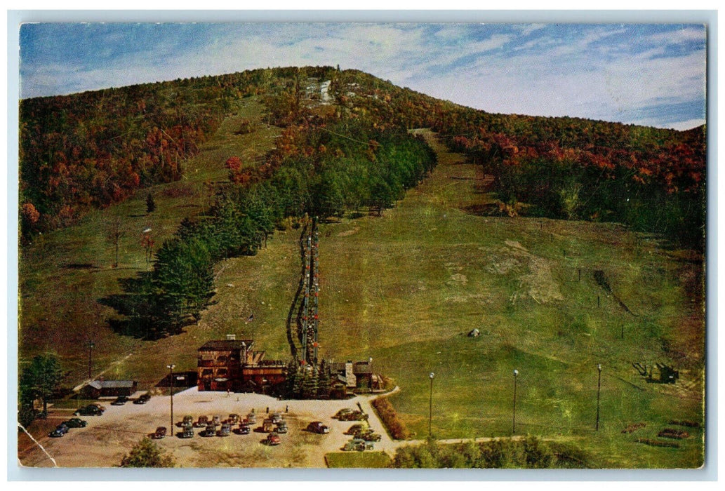 c1950's Mt. Cranmore and Skimobile North Conway New Hampshire NH Postcard