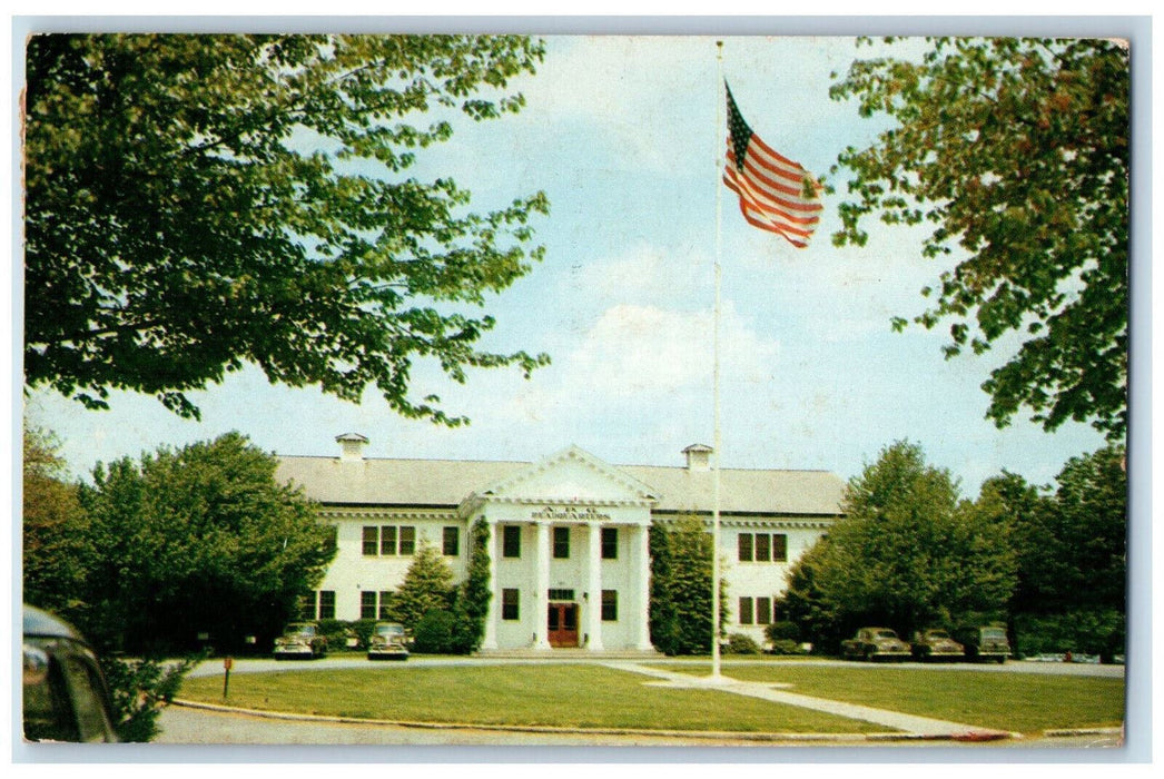 1958 Post Headquarters Aberdeen Proving Ground Maryland MD Vintage Postcard