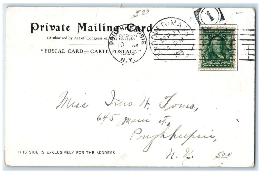 1903 Phillips Academy A Greeting From Audober Massachusetts MA PMC Postcard
