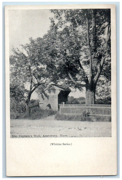 c1905 The Captain's Well Amesbury Massachusetts MA Unposted Antique Postcard