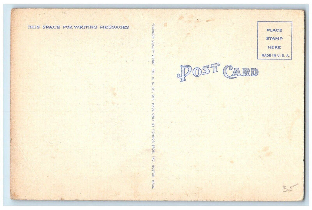 c1930's Greetings From Moscow Pennsylvania PA, Curve Road Trees View Postcard