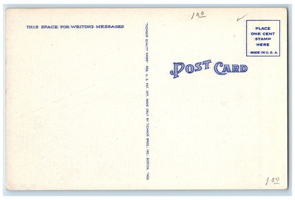 c1940's Currier Hall Williams College Willamstown Massachusetts MA Postcard