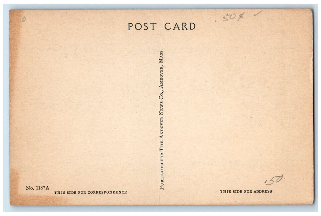 c1910 Fuller Memorial Tower Phillips Academy Andover Massachusetts MA Postcard