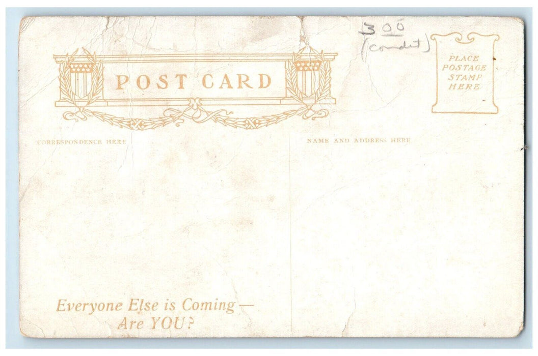 c1905 Rochester Industrial Exposition Parade Horse Main Street New York Postcard
