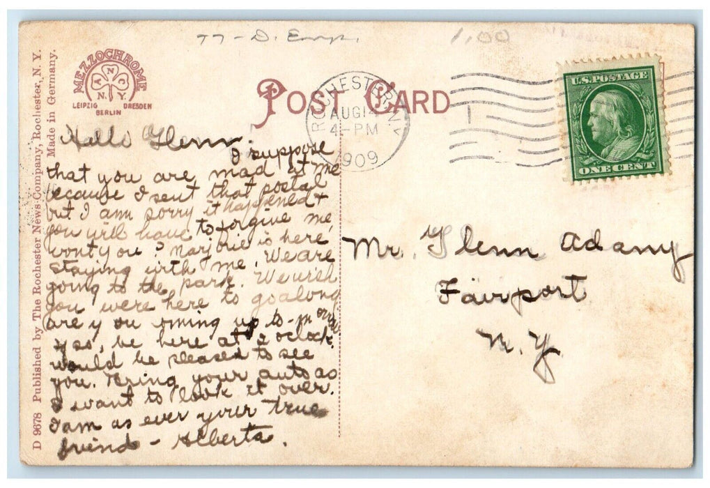 1909 The Four Corners Multiview Building Exterior Rochester New York NY Postcard