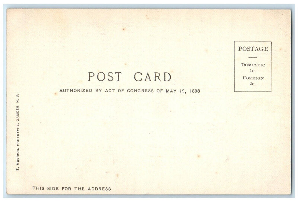 c1905 College Hall University School Exterior Philadelphia Pennsylvania Postcard