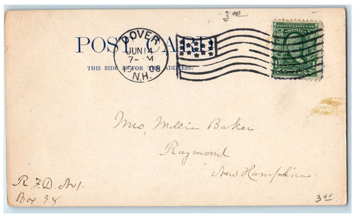 1908 Old Garrison House Dover New Hampshire NH Posted Antique Postcard