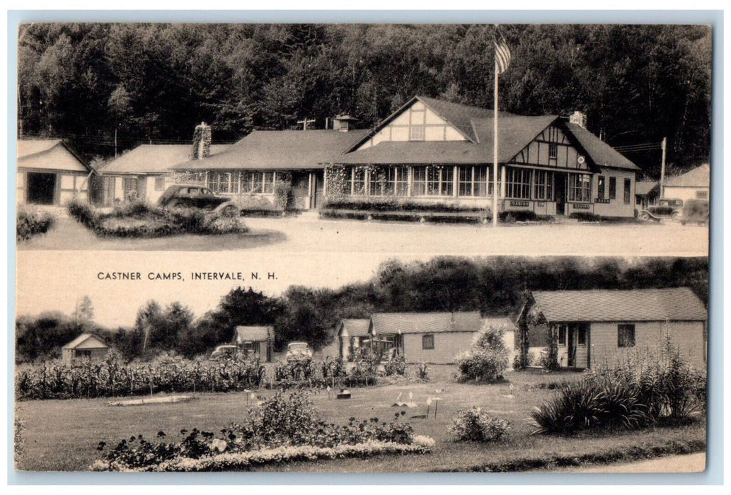 c1910 Castner Camps Intervale New Hampshire NH Multiview Antique Postcard