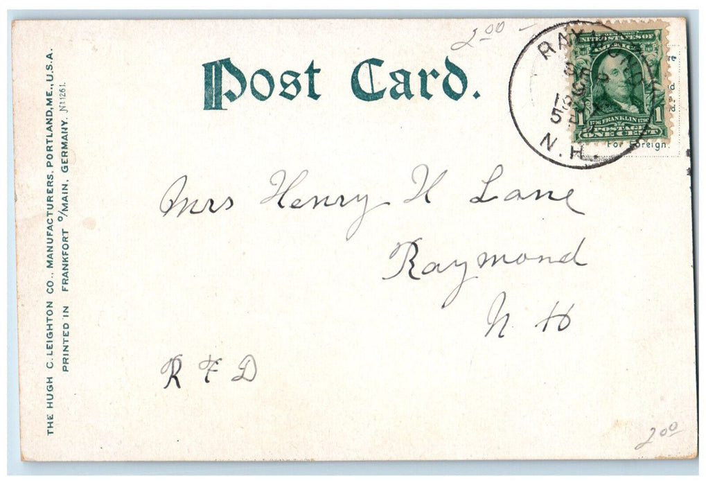 1907 St. Andrews By The Sea Rye Beach New Hampshire NH Antique Postcard