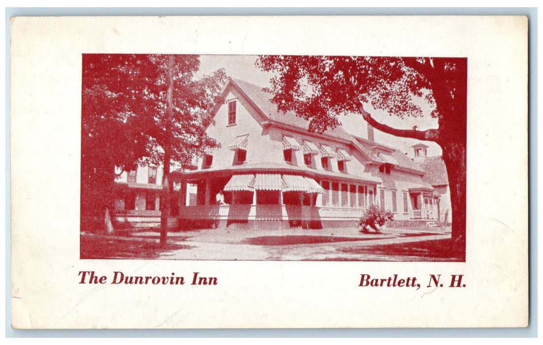 c1950's The Dunrovin Inn Barlett In White Mountain New Hampshire NH Postcard