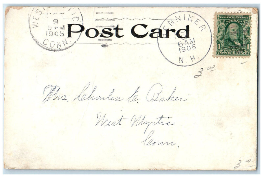 1905 Stone Bridge Henniker New Hampshire NH Posted Antique Postcard