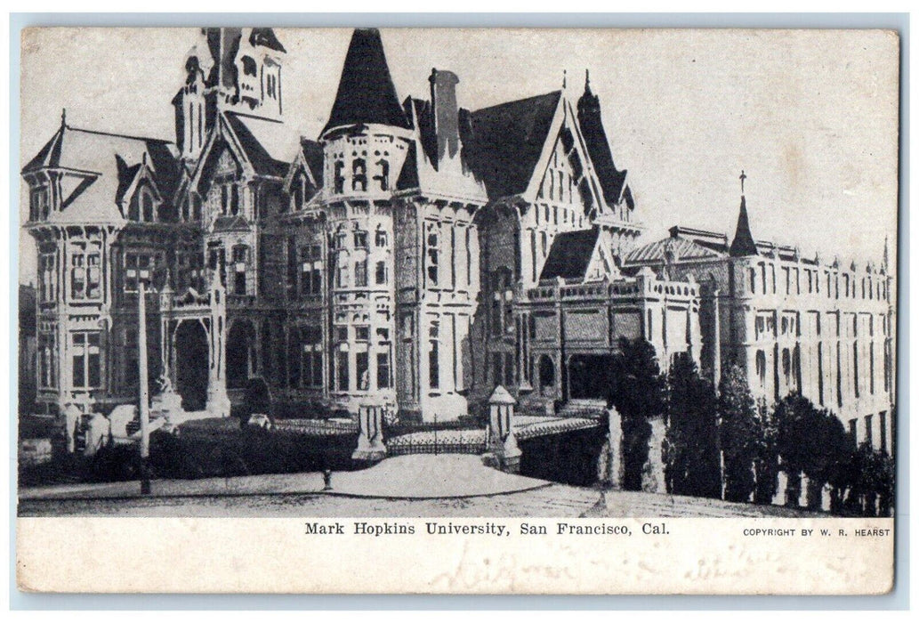 c1905 Mark Hopkins University San Francisco California CA Antique Postcard