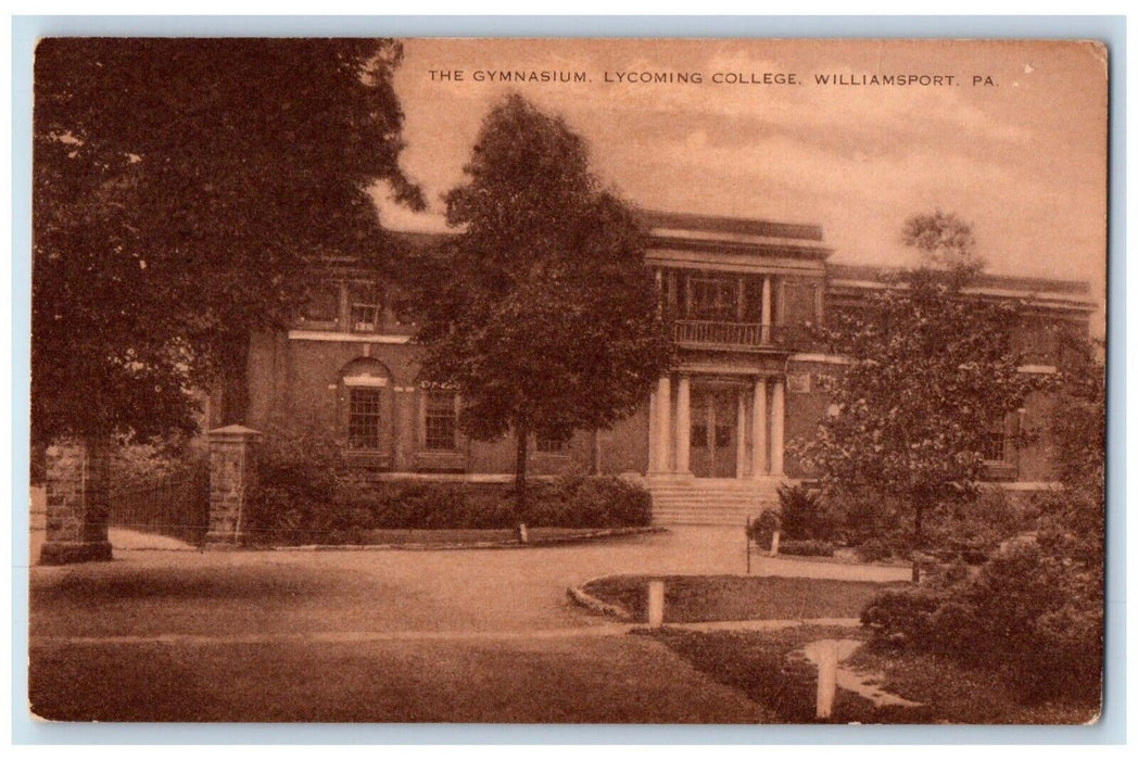 1950 The Gymnasium Lycoming College Williamsport Pennsylvania PA Posted Postcard