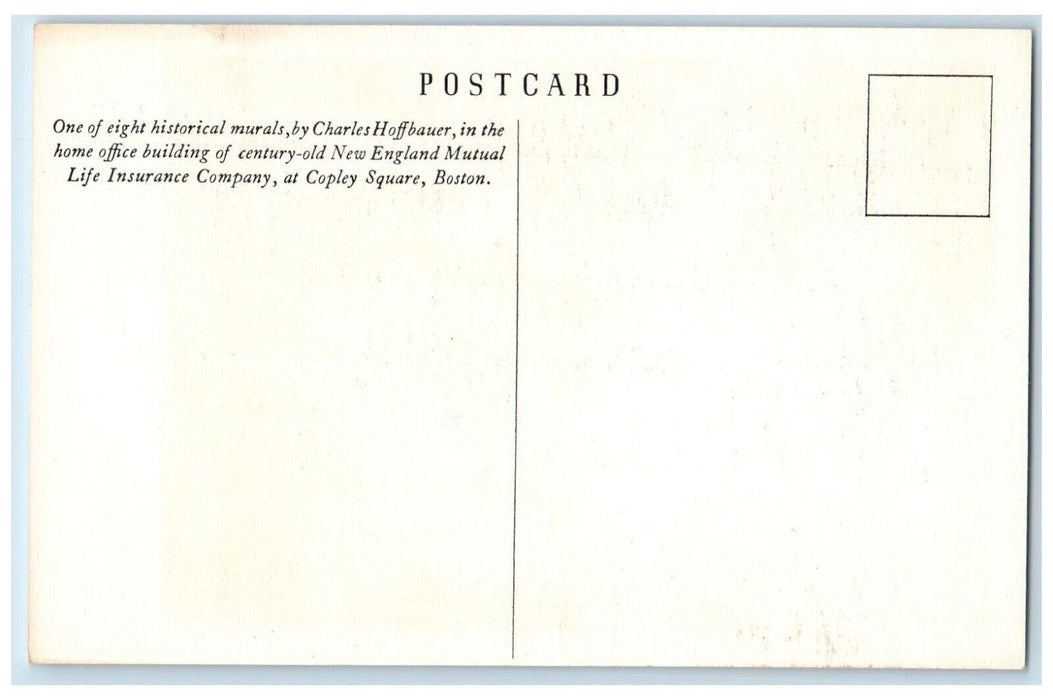 c1920's General Washington Takes Command at Cambridge Massachusetts MA Postcard