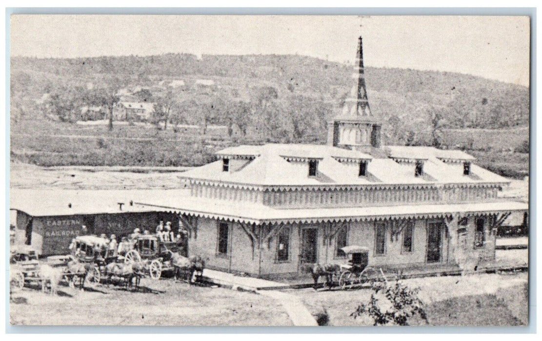 c1910's Wolfeboro Railroad Station Wolfeboro New Hampshire NH Antique Postcard