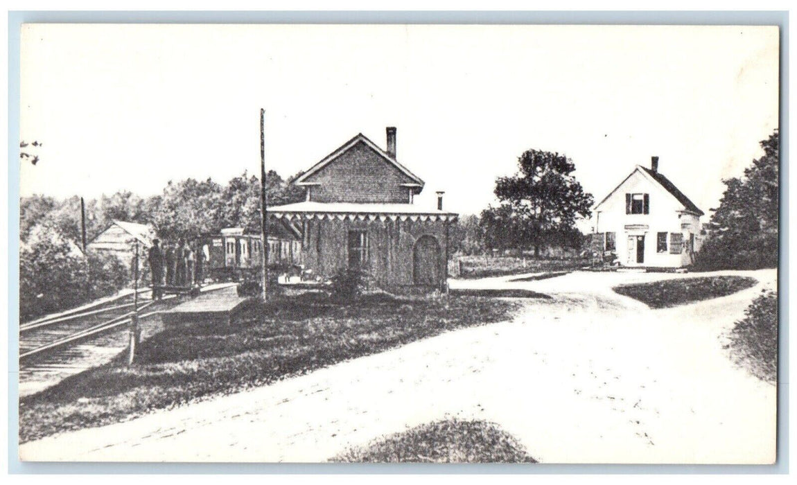 Wolfeboro Railroad Cotton Valley Station Wolfeboro New Hampshire NH Postcard