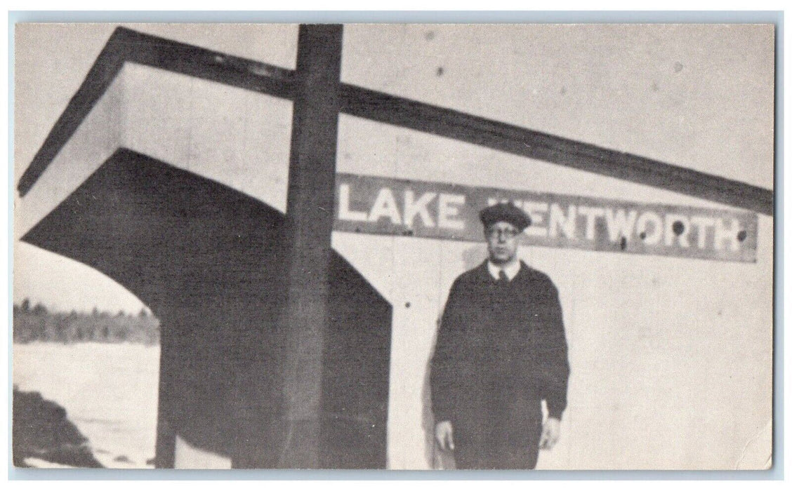 Wolfeboro NH, Wolfeboro Railroad Train Lake Wentworth Station Unposted Postcard