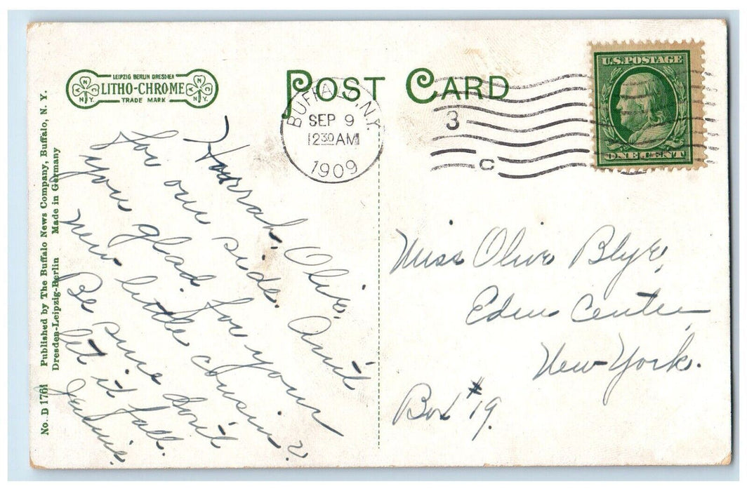 International Railway Companys Station German American Bank Buffalo NY Postcard