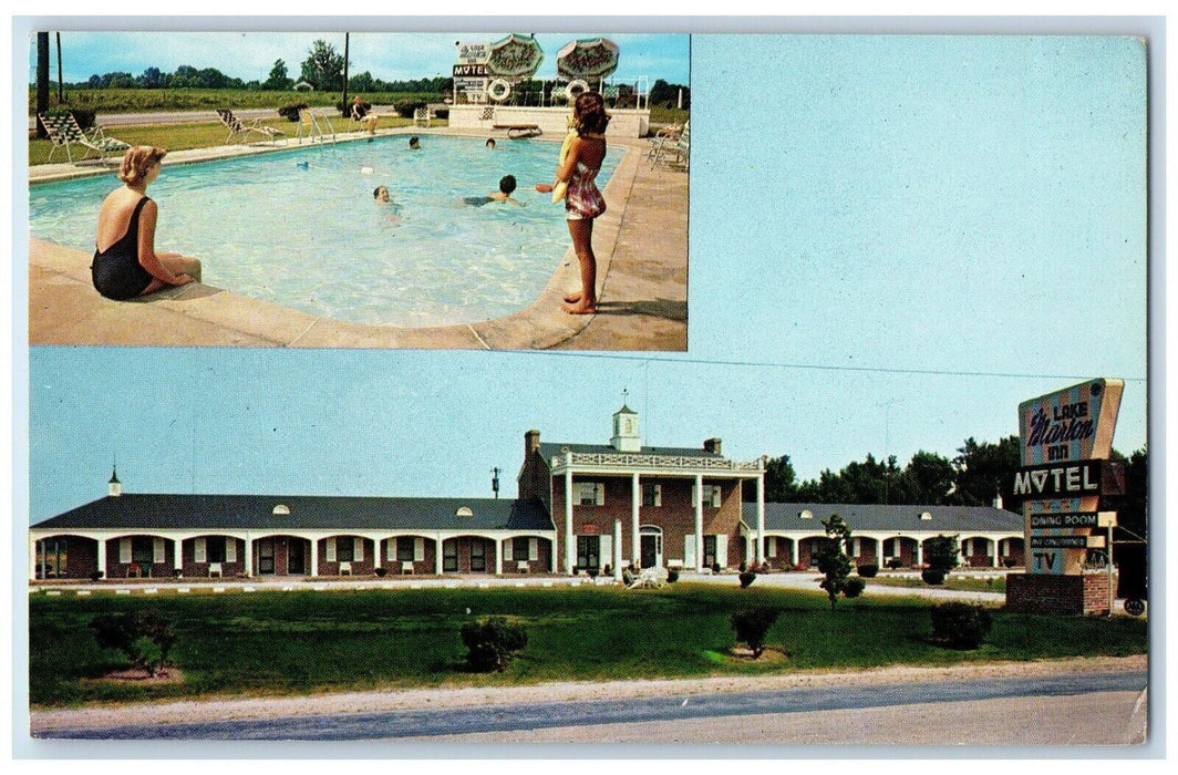 Lake Marion Inn Hotel And Swimming Pool Summerton South Carolina SC Postcard