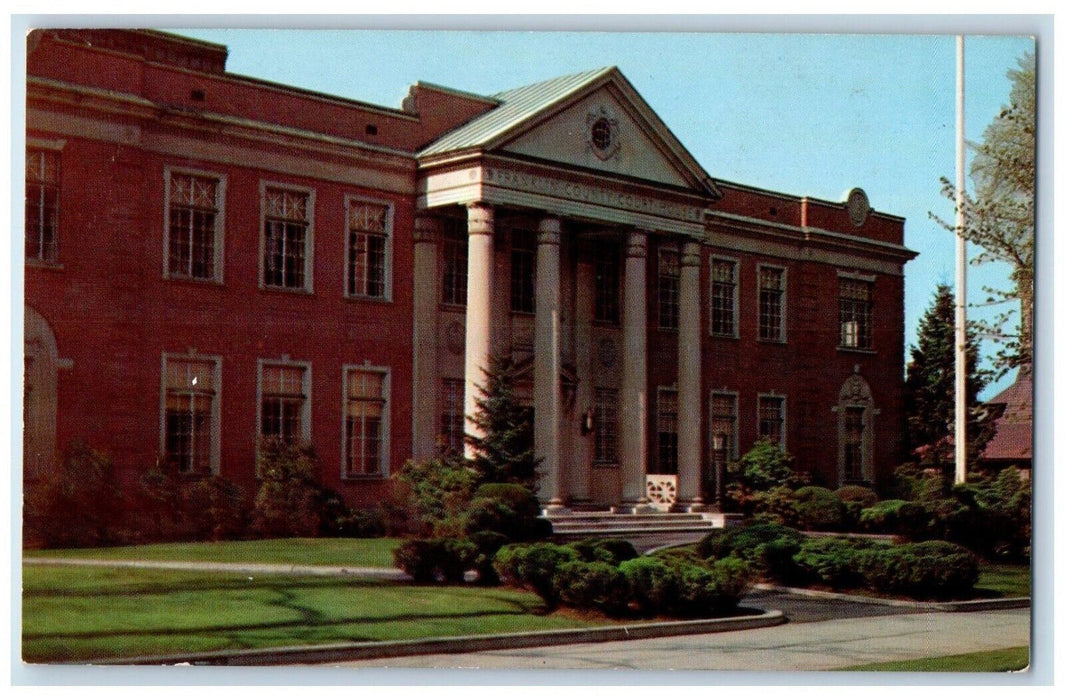 Franklin Country Court House Greenfield Massachusetts MA Vintage Postcard