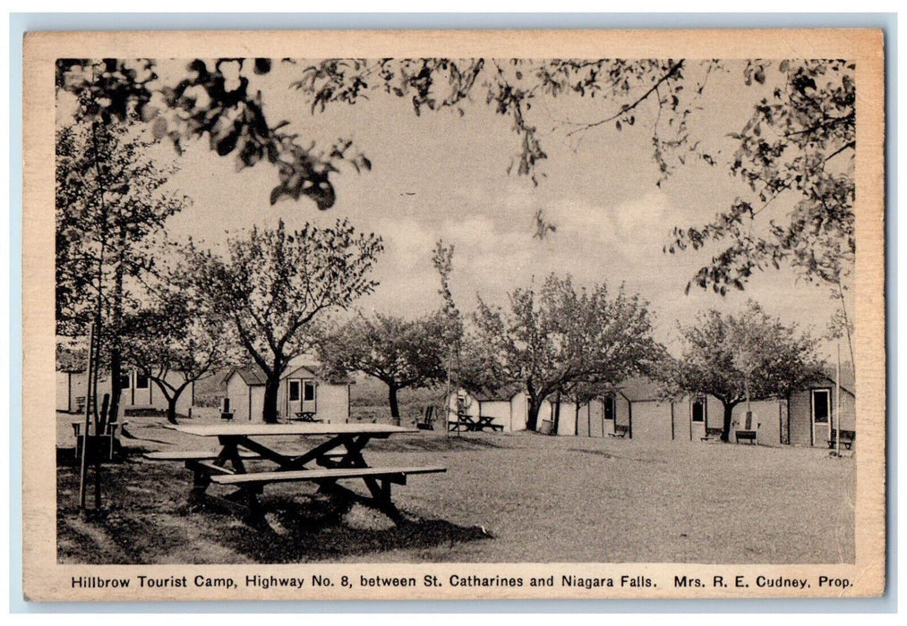 c1960's Hillbrow Tourist Camp St. Between Catharines and Niagara Falls Postcard