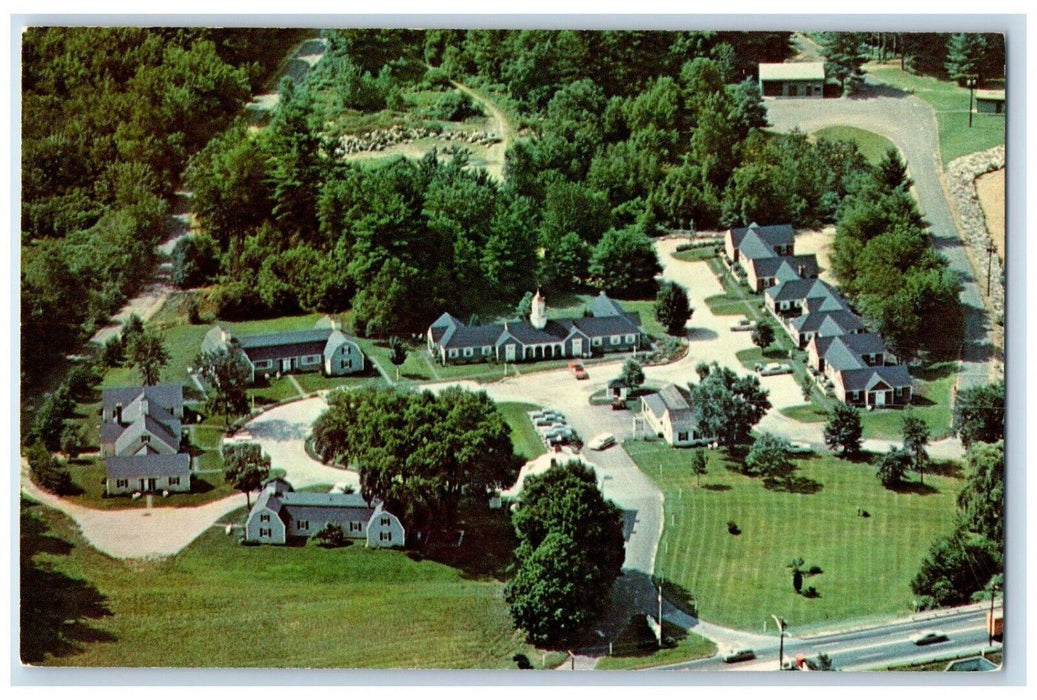 Bird's Eye View Of Liberty Cap Motel Sturbridge Massachusetts MA Postcard