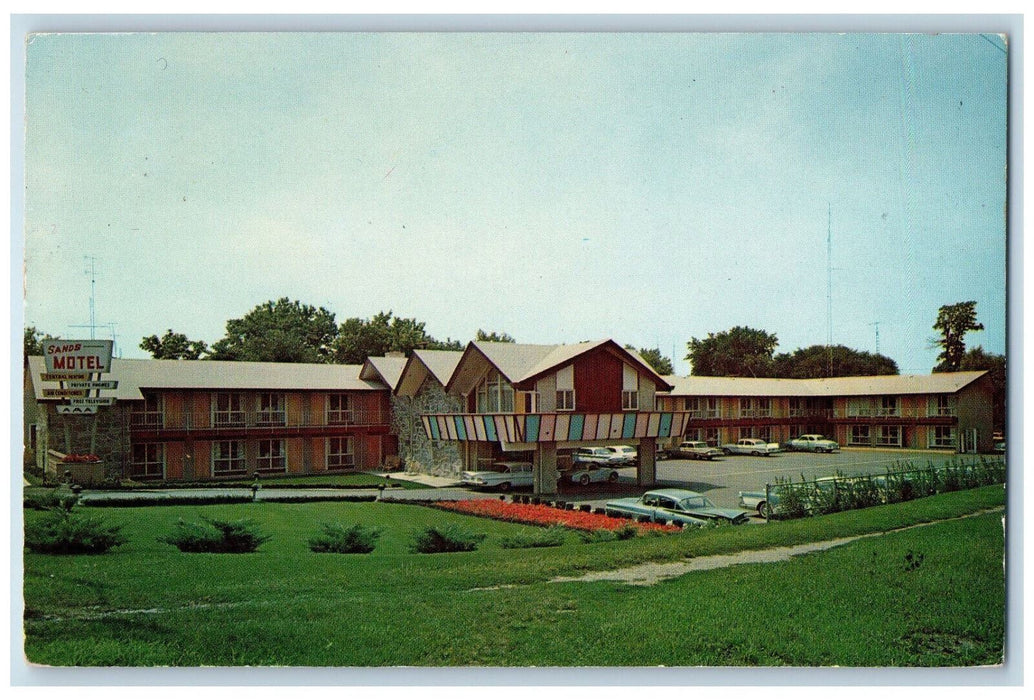 1964 Sands Motel Located Downtown Ottawa Canada Vintage Posted Postcard