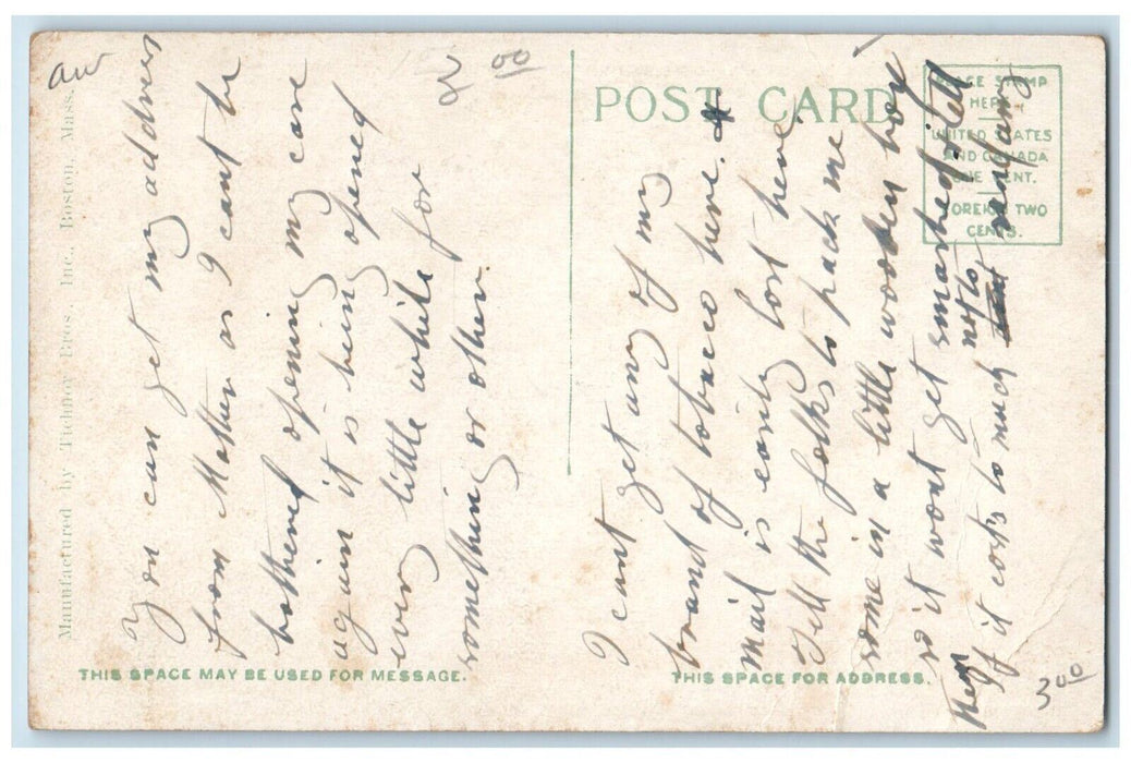 c1920 Engineers Headquarters Camp Devens Ayer Massachusetts MA Vintage Postcard