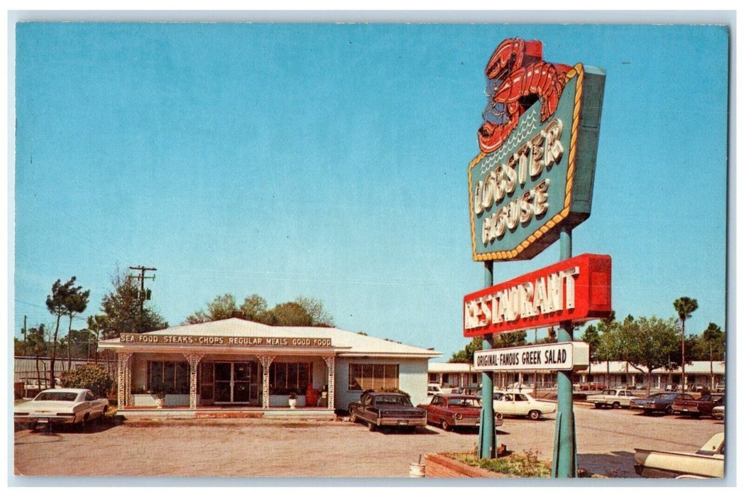 c1950's Lobster House Restaurant Cars Beaufort South Carolina SC Posted Postcard