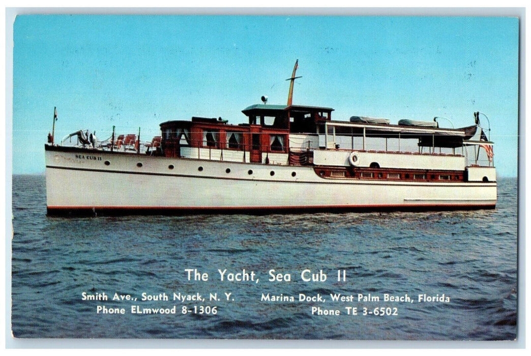 The Yacht Sea Club II Juno Beach West Palm Beach Florida FL Advertising Postcard