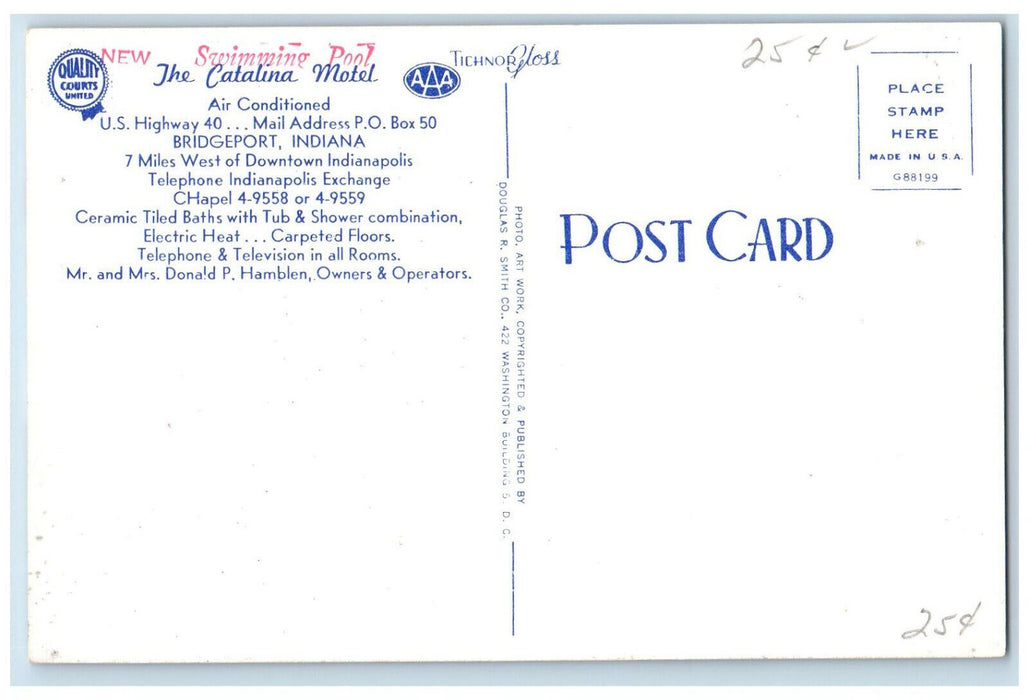 c1950's World's Famous Indianapolis Runway Bridgeport IN Multiview Postcard