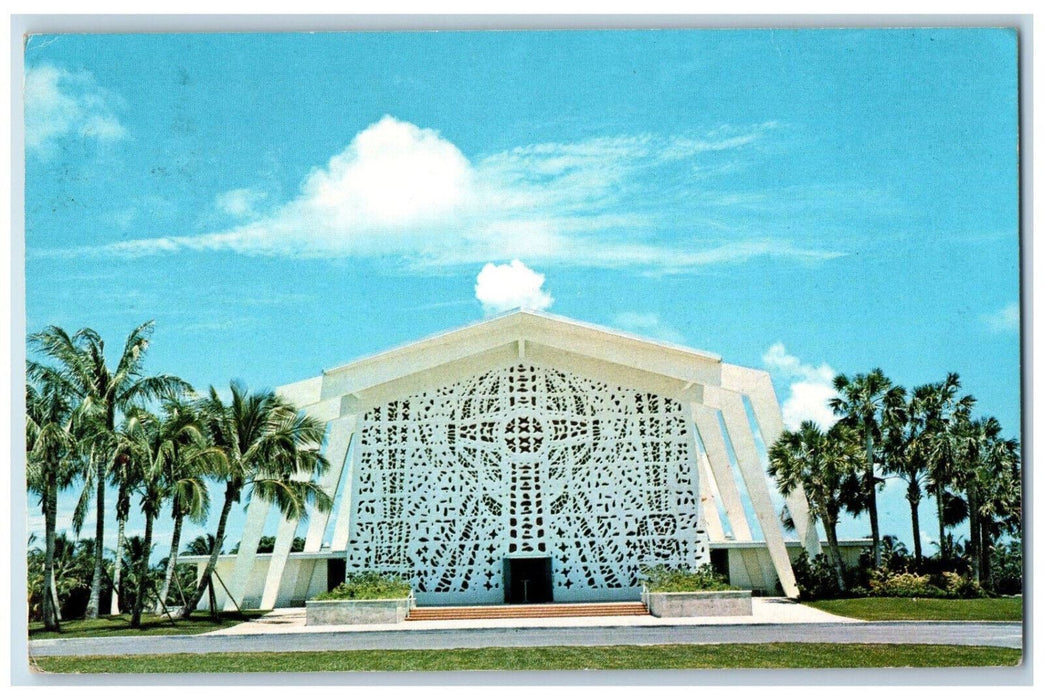 1971 Beautiful New Second Presbyterian Church Fort Lauderdale FL Postcard