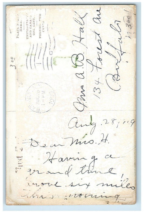 1909 St. Mary's Church Batavia New York NY Antique Posted Postcard