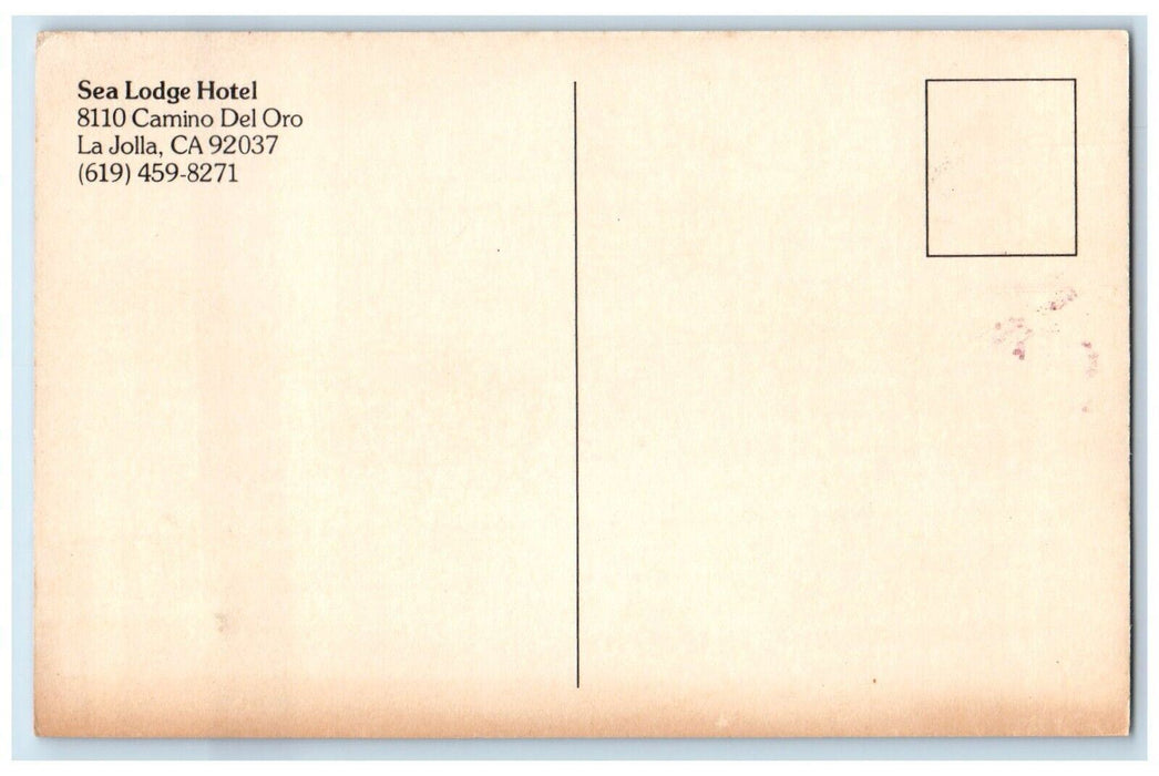 Sea Lodge Hotel And Swimming Pool Beach View La Jolla California CA Postcard