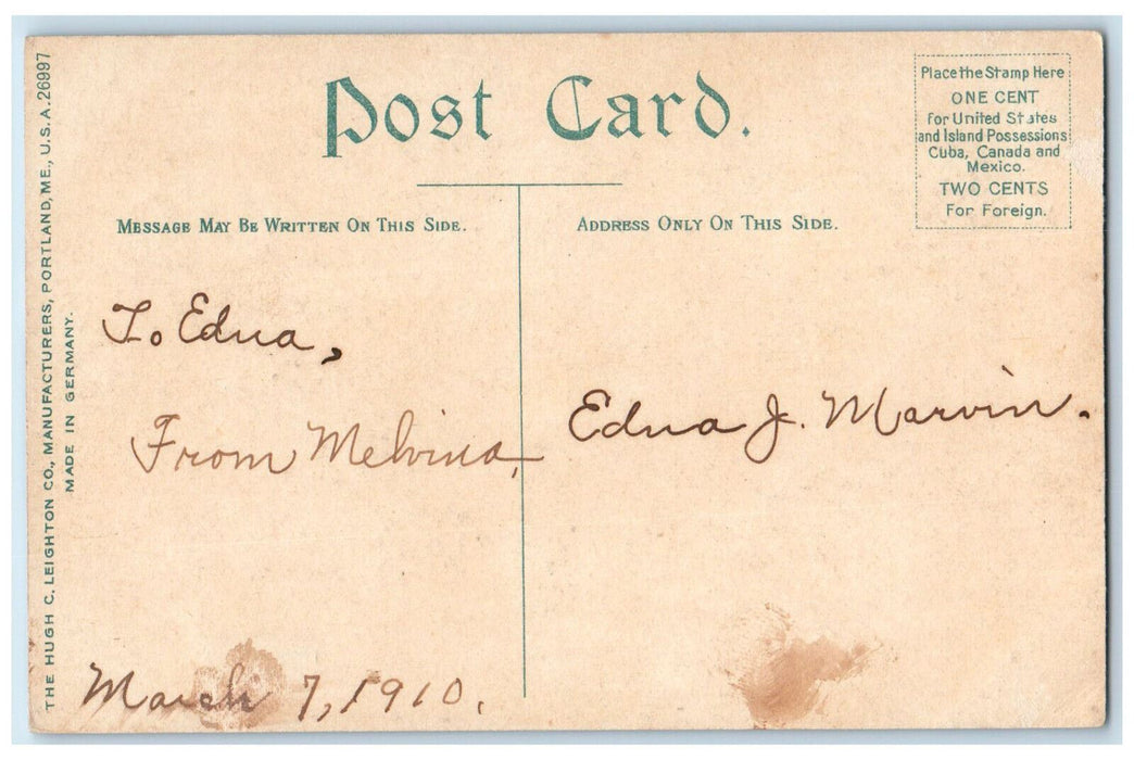 1910 Hagers Lake Stamford-in-the-Catskills New York NY Antique Postcard