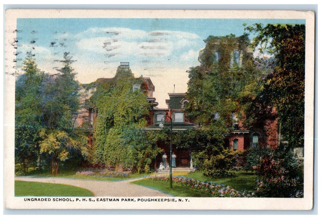 1916 Ungraded School P.H.S. Eastman Park Poughkeepsie New York NY Postcard
