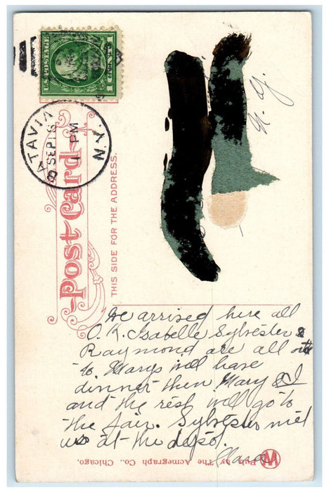 c1910 Batavia's Indvidual Instruction School System NY Multiview Postcard