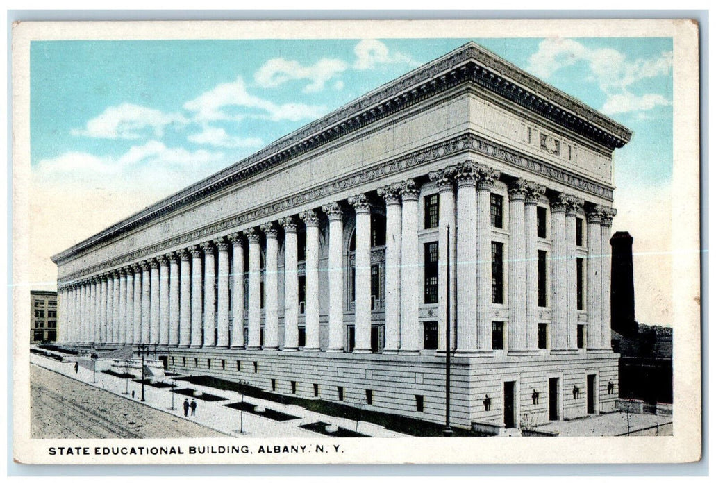 c1920's State Educational Building Albany New York NY Antique Postcard