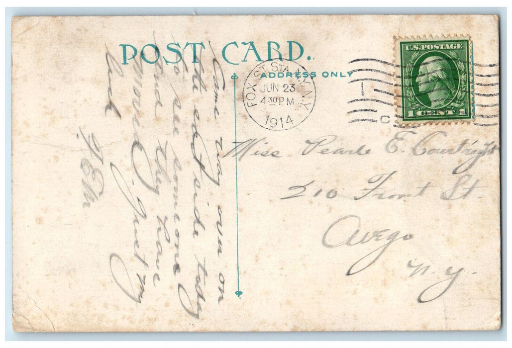 1914 Morris High School Boston Road Bronx New York NY Posted Postcard