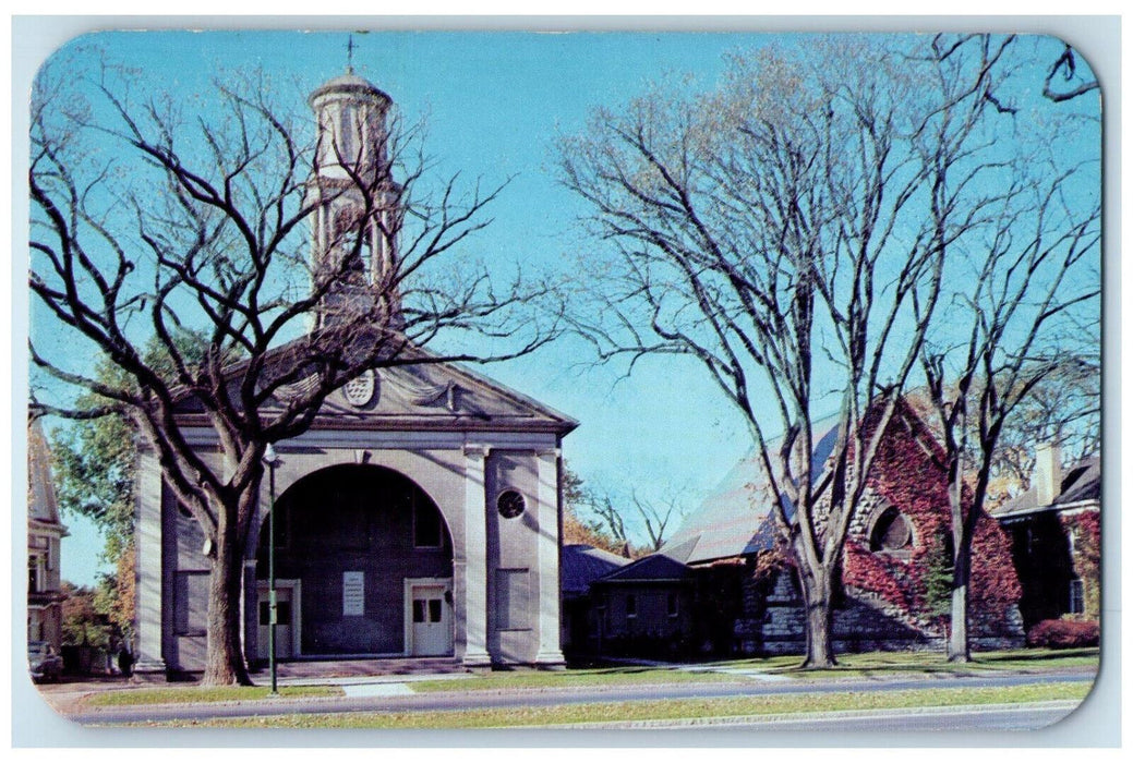 c1950's First Congregational Church of Canandaigua New York NY Postcard