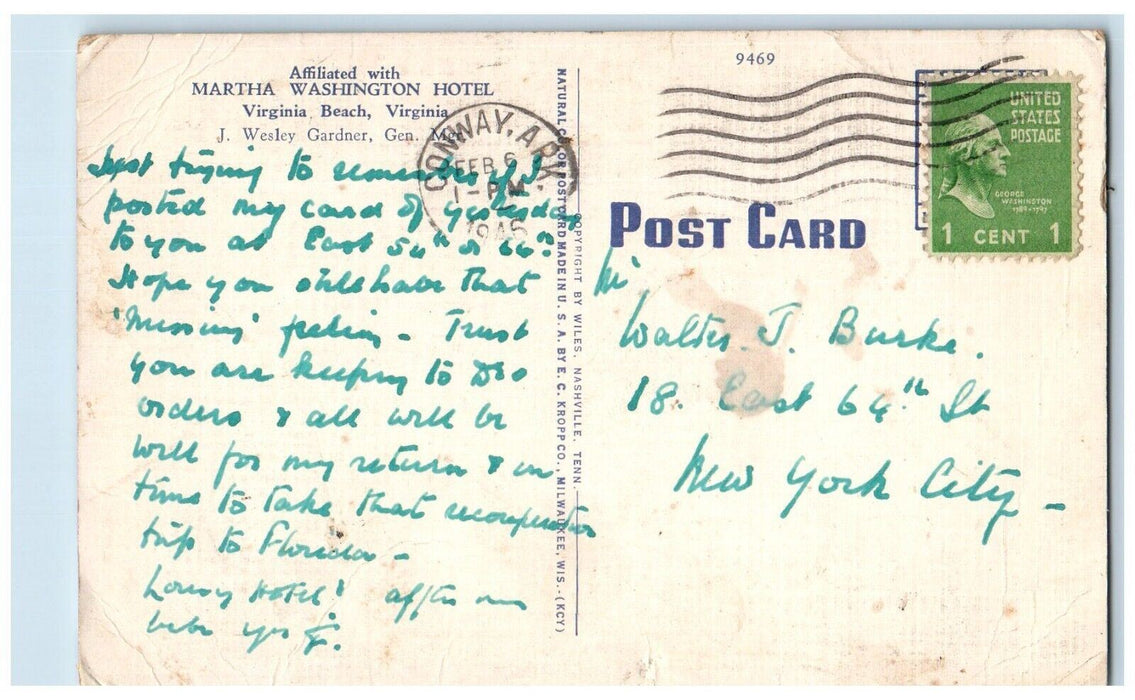 1945 The Maxwell House Nashville Tennessee TN, Multiview Vintage Postcard