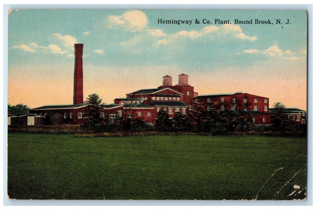 c1910's Hemingway & Co. Plant Building Bound Brook New Jersey NJ Postcard