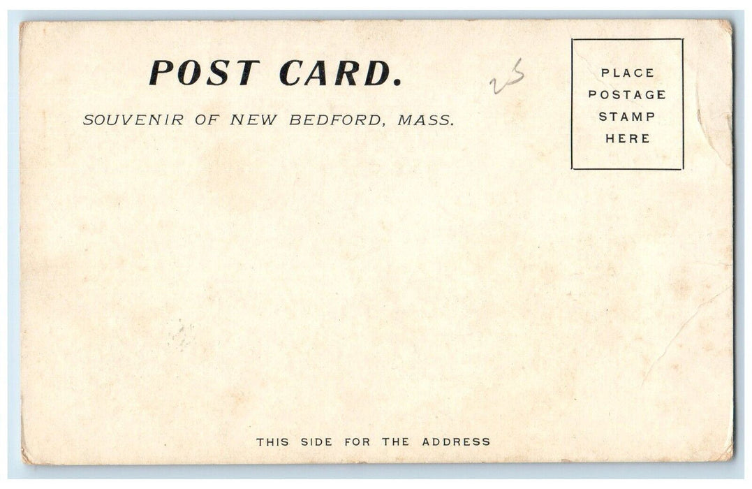c1905 The Evening Standard Building New Bedford Massachusetts MA Postcard